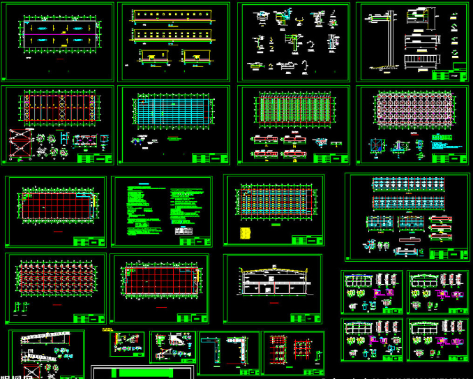 阿勒泰二层全钢结构超市图纸